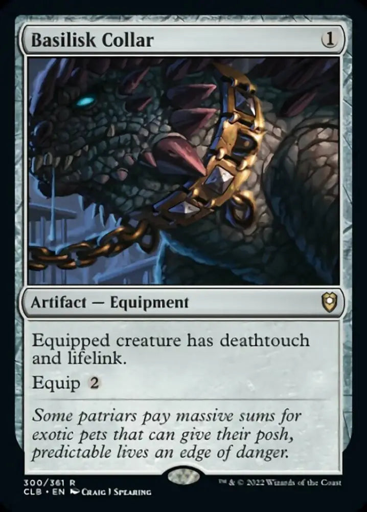 Basilisk Collar [Commander Legends: Battle for Baldur’s Gate] - MTG Single