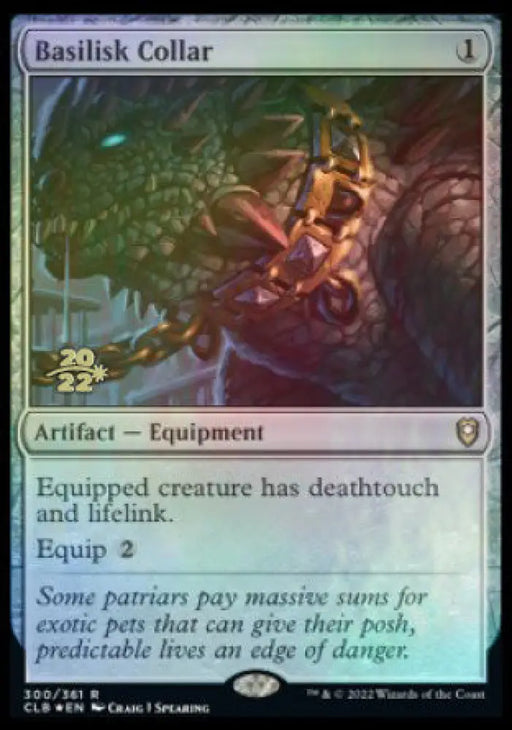 Basilisk Collar [Commander Legends: Battle for Baldur’s Gate Prerelease Promos] - MTG Single