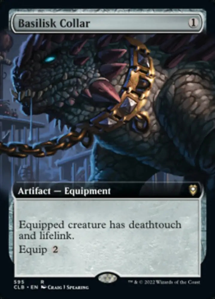 Basilisk Collar (Extended Art) [Commander Legends: Battle for Baldur’s Gate] - MTG Single