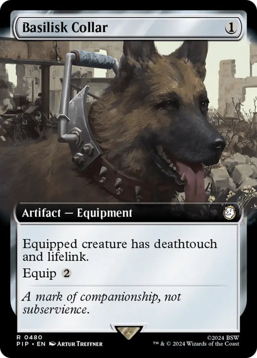 Basilisk Collar (Extended Art) [Fallout] - MTG Single