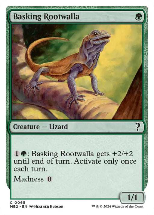 Basking Rootwalla (White Border) [Mystery Booster 2] - MTG Single
