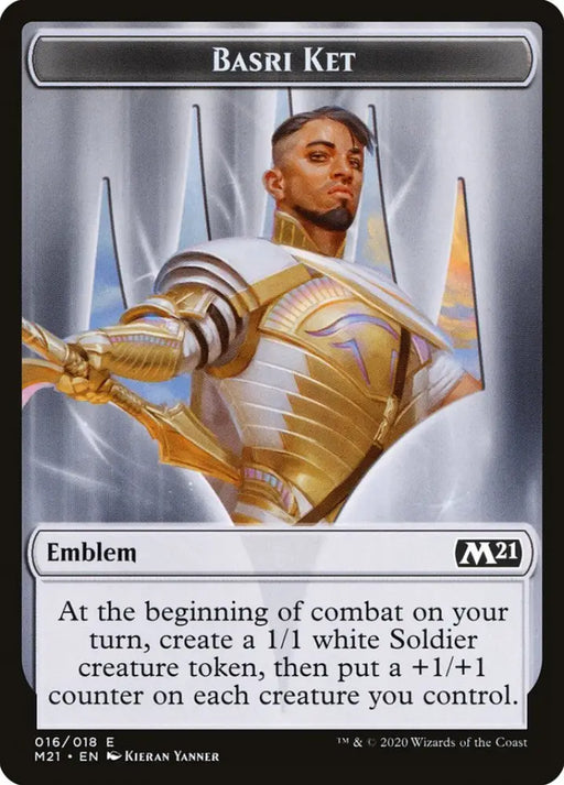 Basri Ket Emblem [Core Set 2021 Tokens] - MTG Single