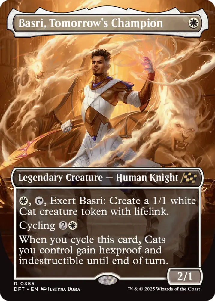 Basri Tomorrow’s Champion (Borderless) [Aetherdrift] - MTG Single