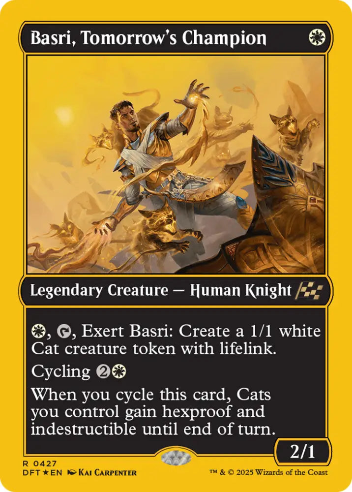 Basri Tomorrow’s Champion (First-Place Foil) [Aetherdrift] - MTG Single