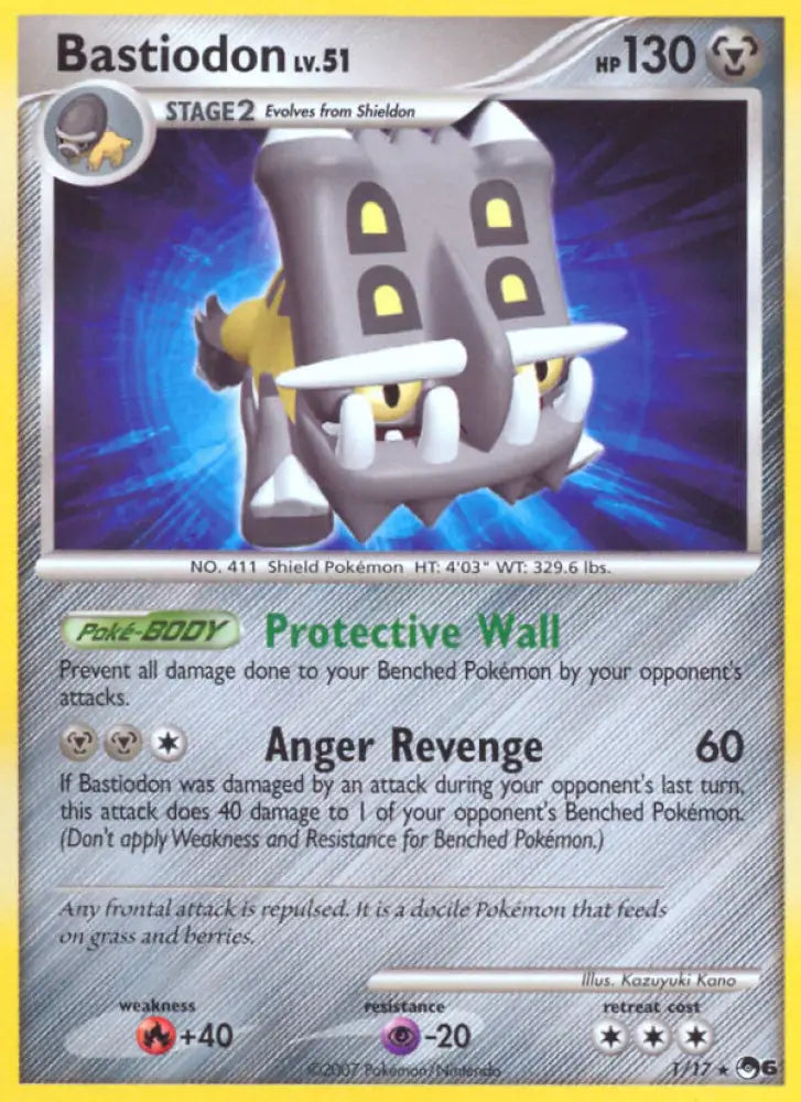 Bastiodon (1/17) [POP Series 6] - Pokemon Single
