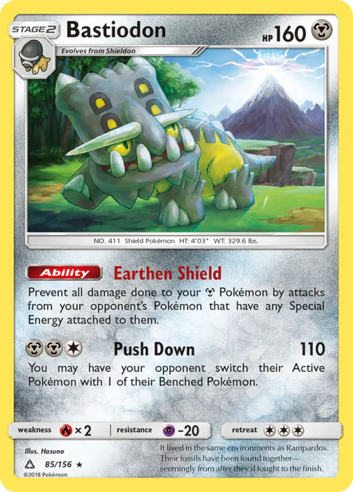 Bastiodon (85/156) [Sun & Moon: Ultra Prism] - Pokemon Single