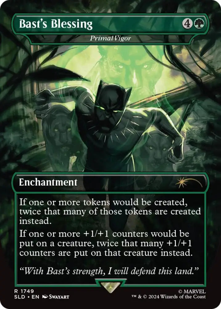 Bast’s Blessing - Primal Vigor (Rainbow Foil) [Secret Lair Drop Series] - MTG Single