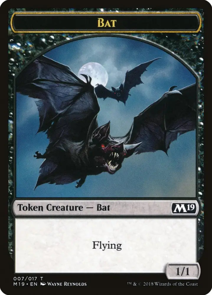 Bat Token [Core Set 2019 Tokens] - MTG Single