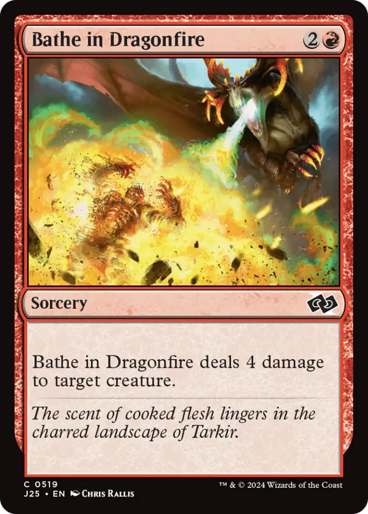 Bathe in Dragonfire [Foundations Jumpstart] - MTG Single