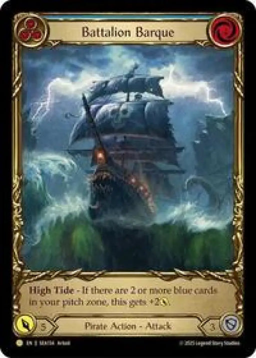 Battalion Barque (Blue) (Treasure) (SEA154) [High Seas]