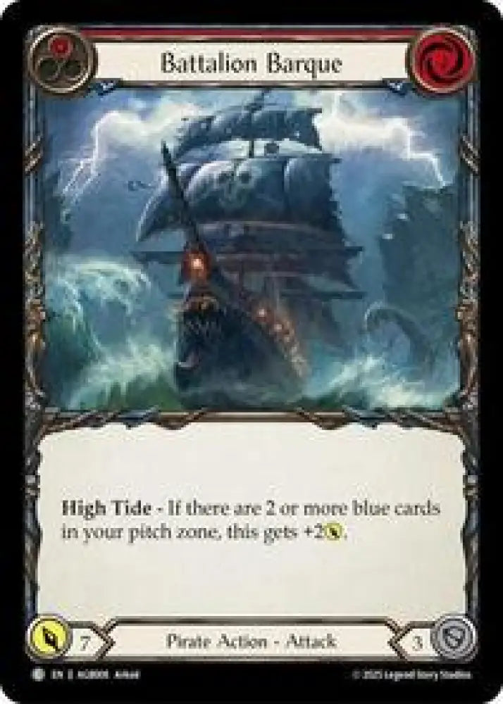 Battalion Barque (Red) (AGB008) [Armory Deck Gravy Bones]