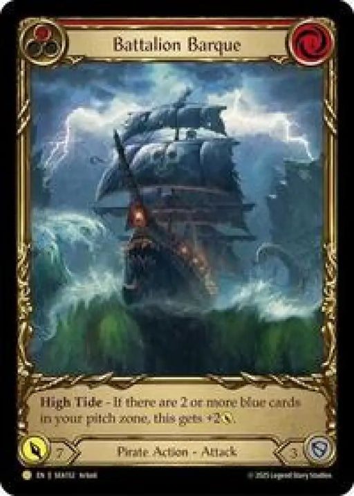 Battalion Barque (Red) (Treasure) (SEA152) [High Seas]