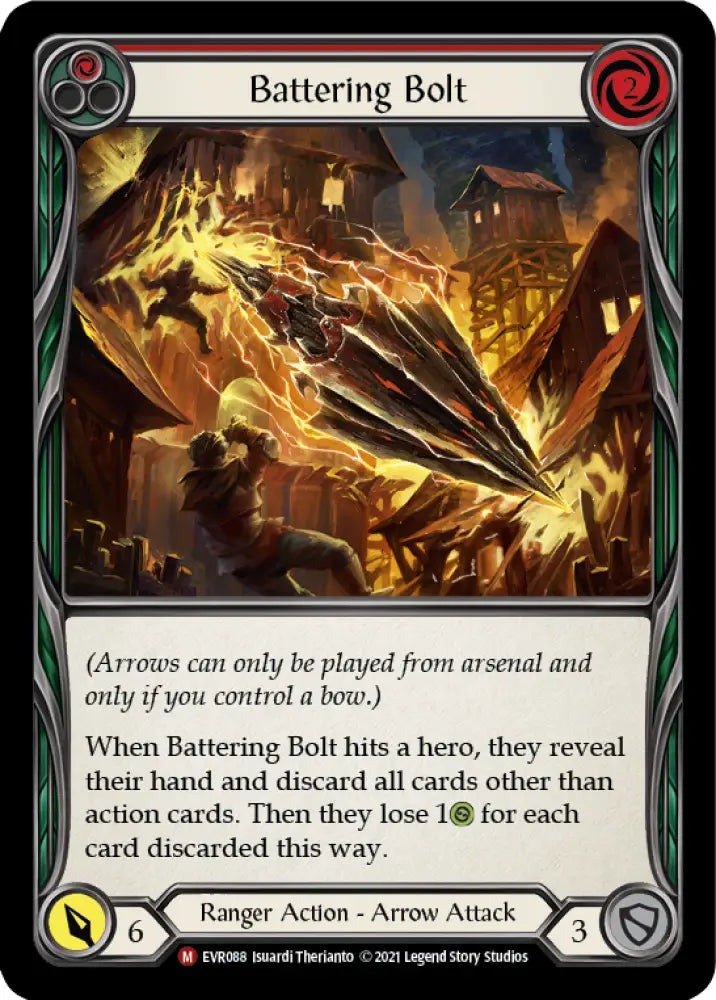 Battering Bolt [Everfest] 1st Edition Rainbow Foil - Flesh And Blood Single