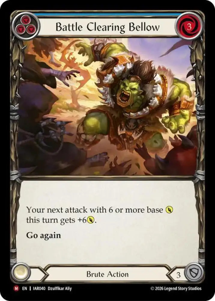 Battle Clearing Bellow (IAR040) [Usurp the Shadow Throne]