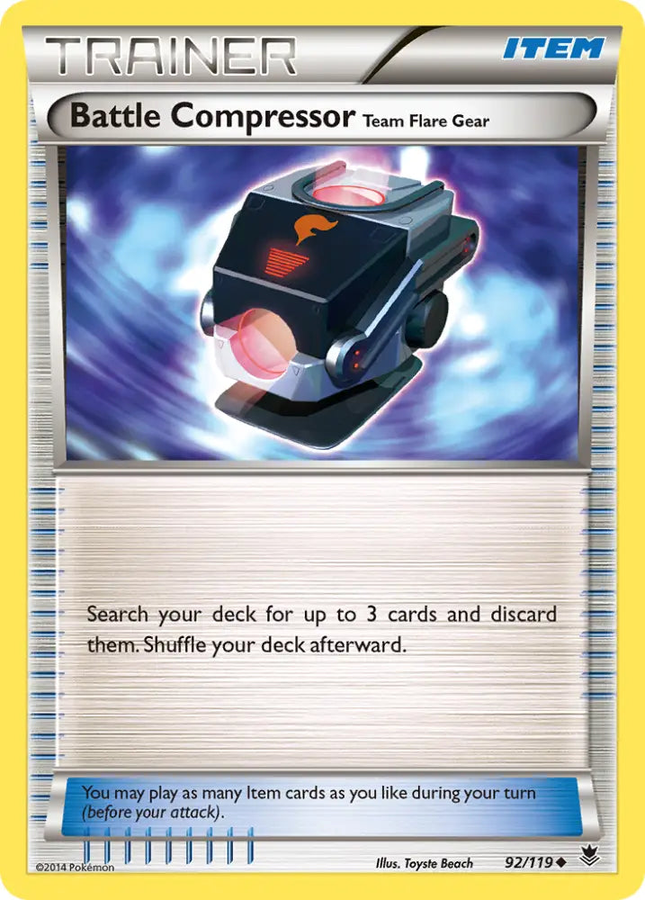 Battle Compressor Team Flare Gear (92/119) [XY: Phantom Forces] - Pokemon Single