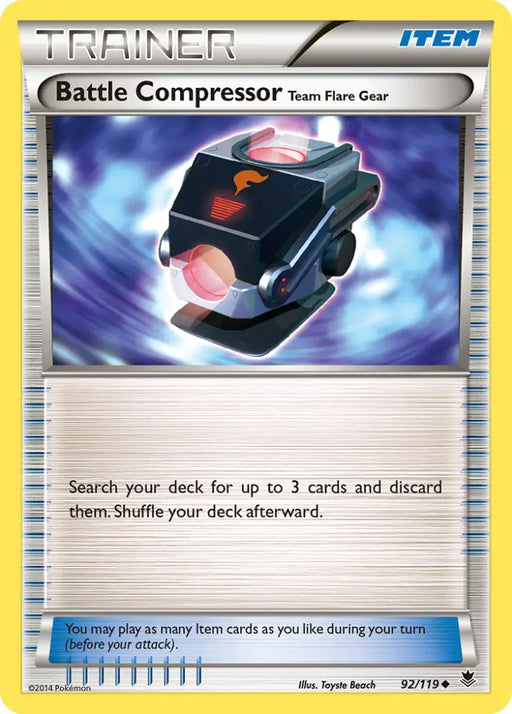Battle Compressor Team Flare Gear (92/119) [XY: Phantom Forces] - Pokemon Single