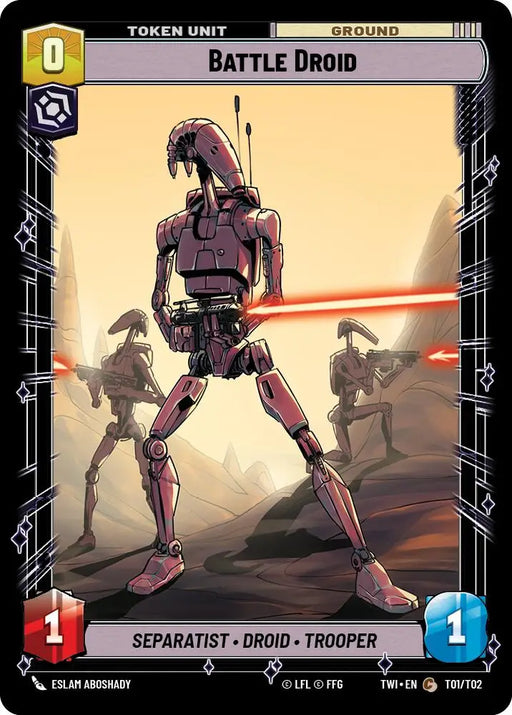 Battle Droid // Clone Trooper (T01 // T02) [Twilight of the Republic] - Star Wars: Unlimited Single
