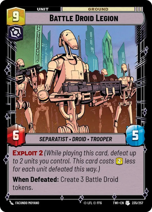 Battle Droid Legion (235/257) [Twilight of the Republic] - Star Wars: Unlimited Single