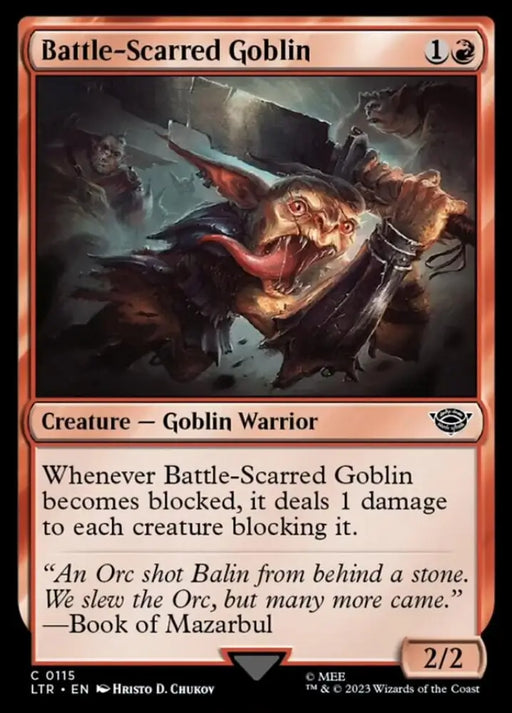 Battle-Scarred Goblin [The Lord of the Rings: Tales of Middle-Earth] - MTG Single