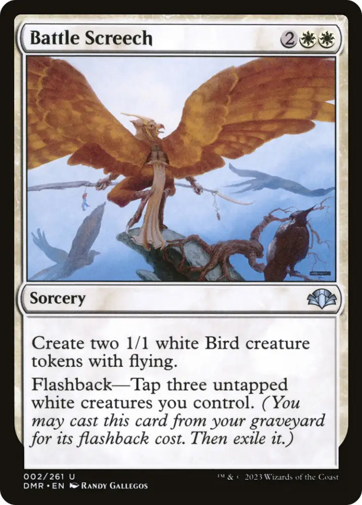 Battle Screech [Dominaria Remastered] - MTG Single