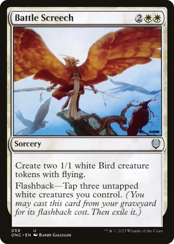 Battle Screech [Phyrexia: All Will Be One Commander] - MTG Single