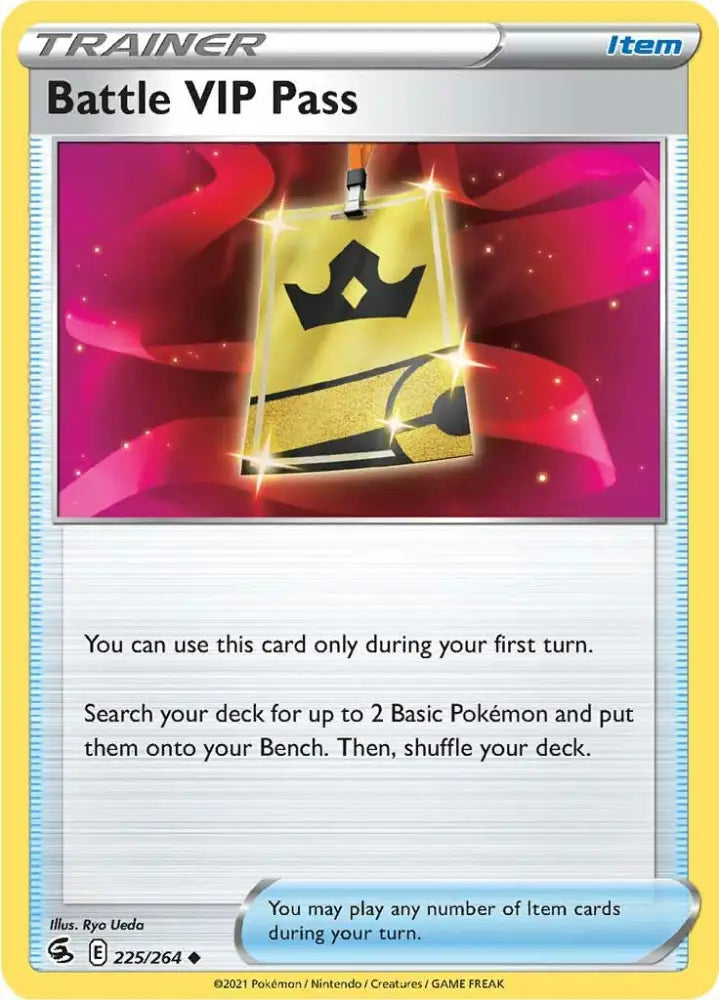 Battle VIP Pass (225/264) [Sword & Shield: Fusion Strike] - Pokemon Single