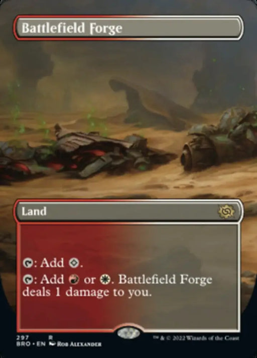 Battlefield Forge (Borderless Alternate Art) [The Brothers’ War] - MTG Single