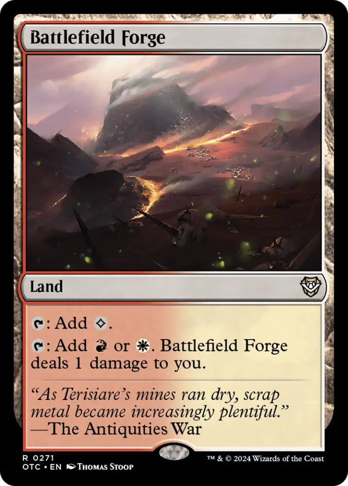 Battlefield Forge [Outlaws of Thunder Junction Commander] - MTG Single
