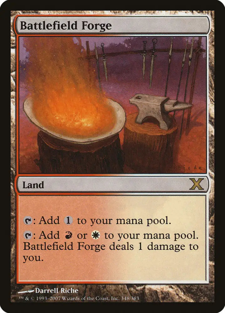 Battlefield Forge [Tenth Edition] - MTG Single