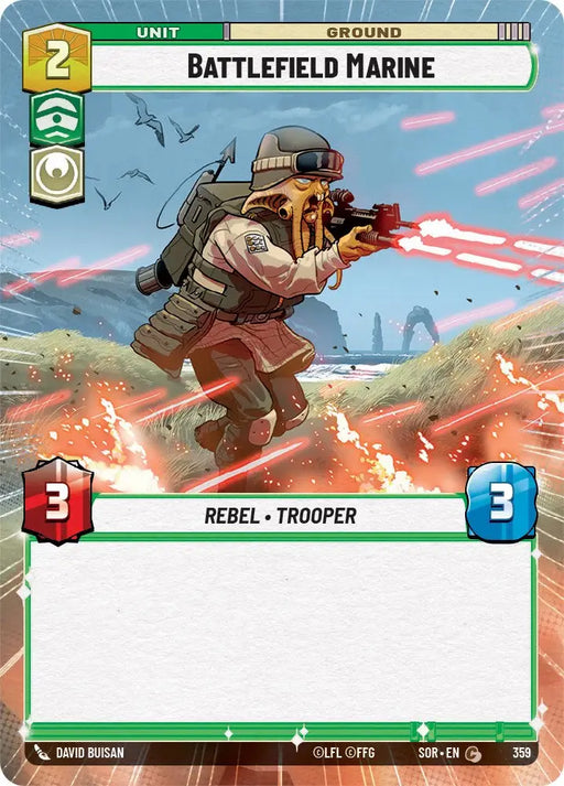 Battlefield Marine (Hyperspace) (359) [Spark of Rebellion] - Star Wars: Unlimited Single