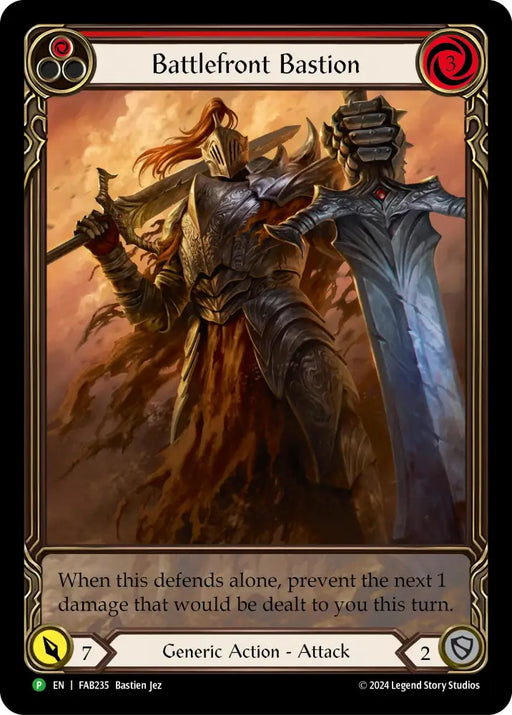 Battlefront Bastion [FAB235] (Promo) Rainbow Foil - Flesh And Blood Single