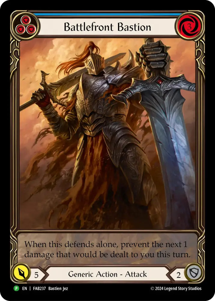 Battlefront Bastion [FAB237] (Promo) Rainbow Foil - Flesh And Blood Single
