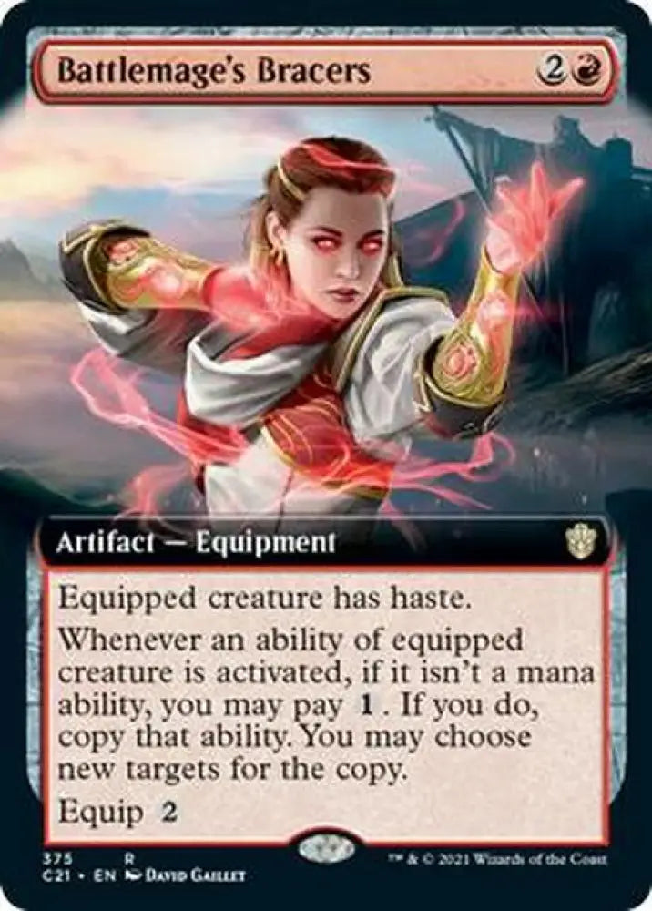 Battlemage’s Bracers (Extended Art) [Commander 2021] - MTG Single