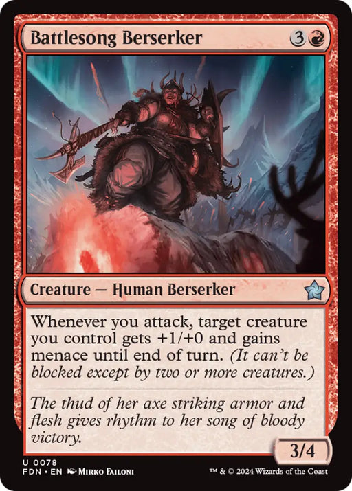 Battlesong Berserker [Foundations] - MTG Single