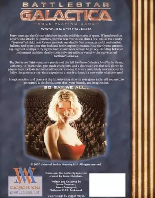 Battlestar Galactica QuickStart Guide (EN) - Role Playing Game