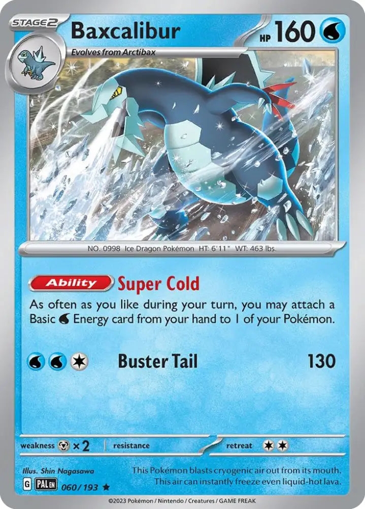 Baxcalibur (060/193) (Theme Deck Exclusive) [Scarlet & Violet: Paldea Evolved] - Pokemon Single