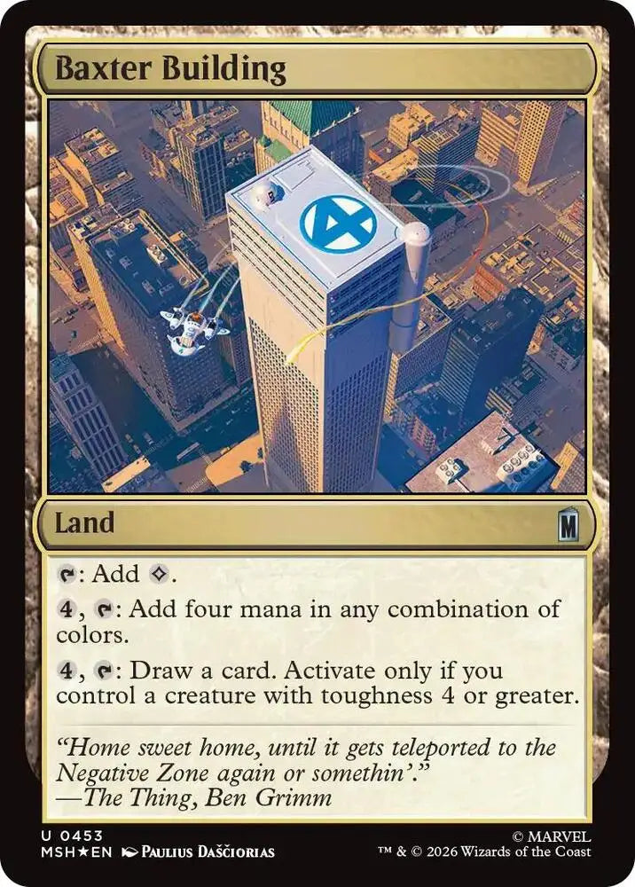 Baxter Building (Surge Foil) (453) [Marvel Super Heroes]