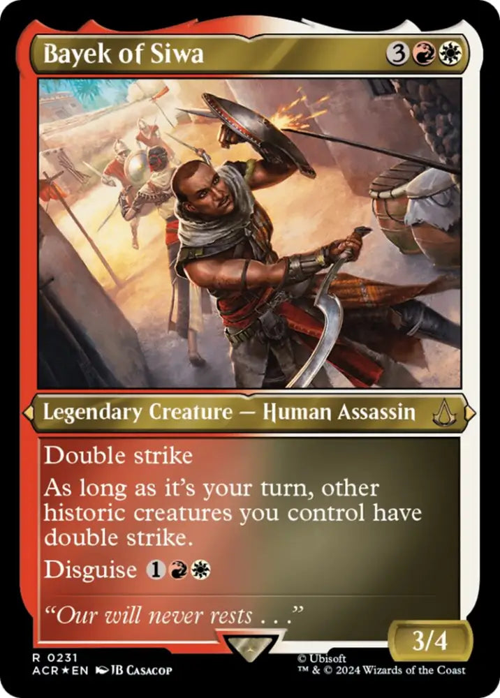 Bayek of Siwa (Foil Etched) [Assassin’s Creed] - MTG Single
