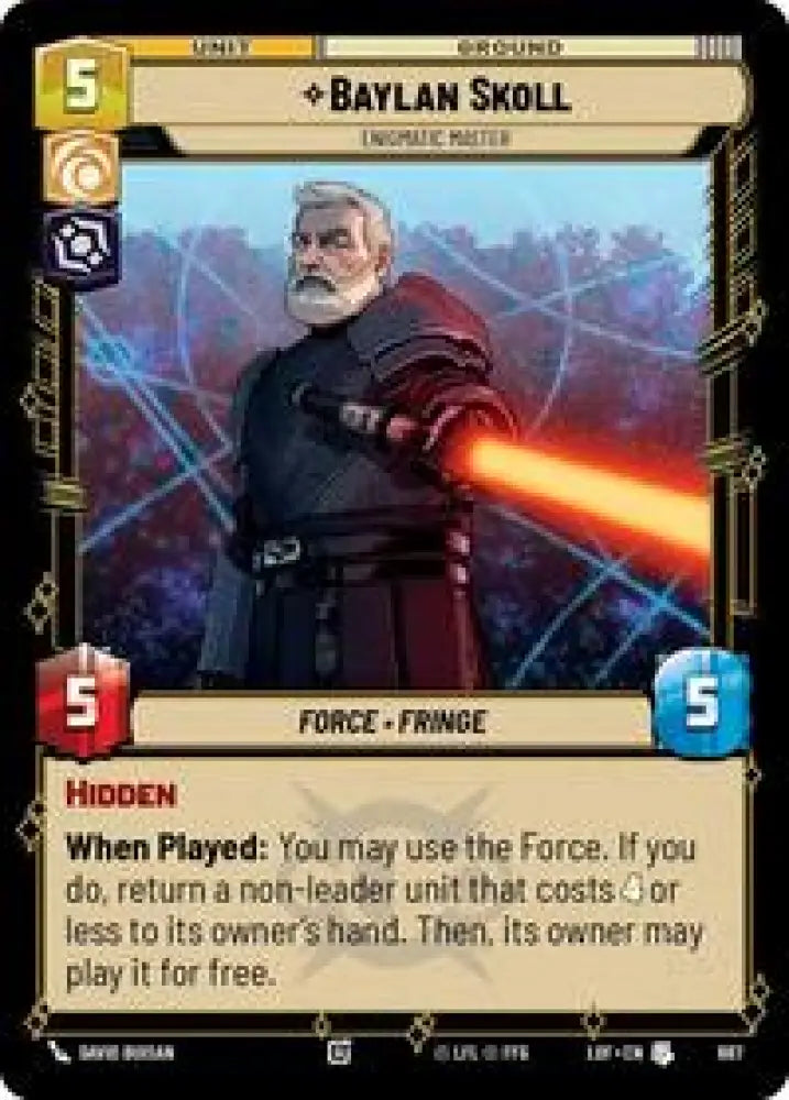 Baylan Skoll - Enigmatic Master (Foil) (687) [Legends of the Force]