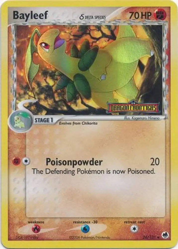 Bayleef (26/101) (Delta Species) (Stamped) [EX: Dragon Frontiers] - Pokemon Single