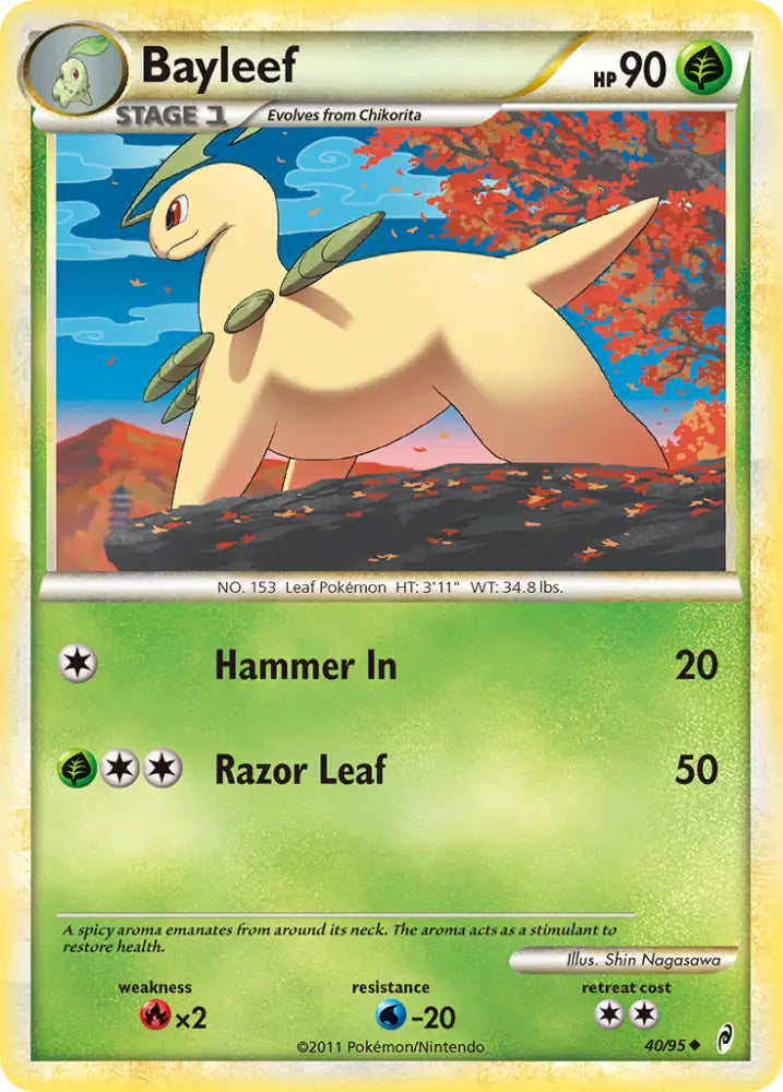 Bayleef (40/95) [HeartGold & SoulSilver: Call of Legends] - Pokemon Single
