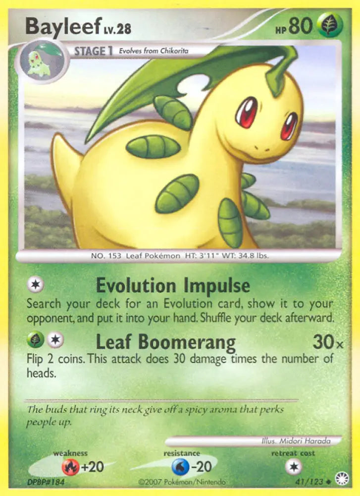 Bayleef (41/123) [Diamond & Pearl: Mysterious Treasures] - Pokemon Single