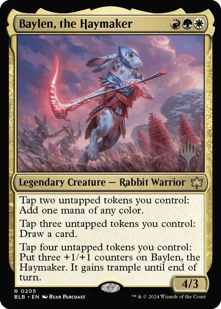 Baylen the Haymaker (Promo Pack) [Bloomburrow Promos] - MTG Single