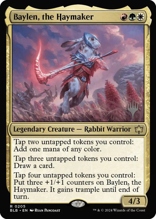 Baylen the Haymaker (Promo Pack) [Bloomburrow Promos] - MTG Single