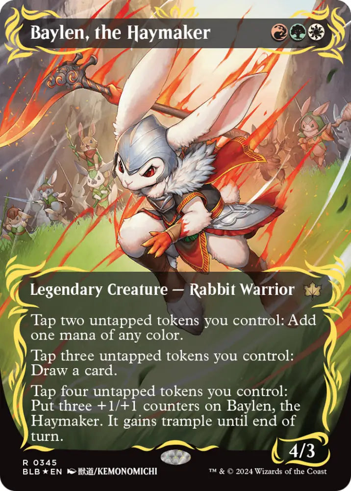 Baylen the Haymaker (Raised Foil) [Bloomburrow] - MTG Single