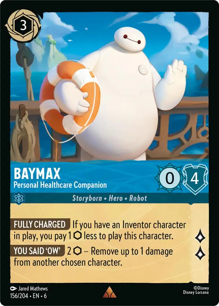 Baymax - Personal Healthcare Companion (156/204) [Azurite Sea] - Lorcana Single