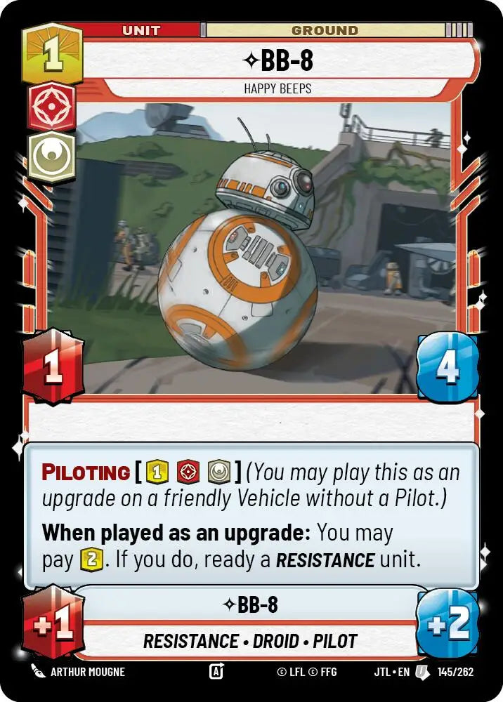BB-8 - Happy Beeps (145/257) [Jump to Lightspeed] - Star Wars: Unlimited Single