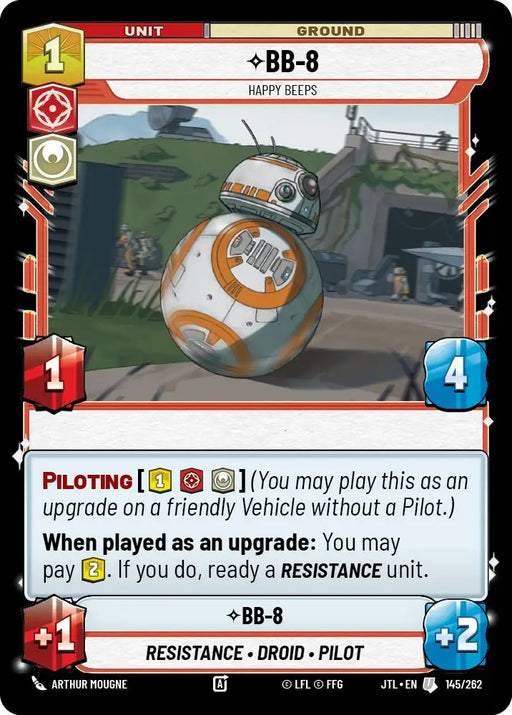 BB-8 - Happy Beeps (145/257) [Jump to Lightspeed] - Star Wars: Unlimited Single