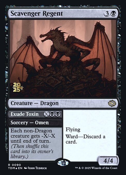 Scavenger Regent // Exude Toxin (90s) [Tarkir: Dragonstorm Promos]