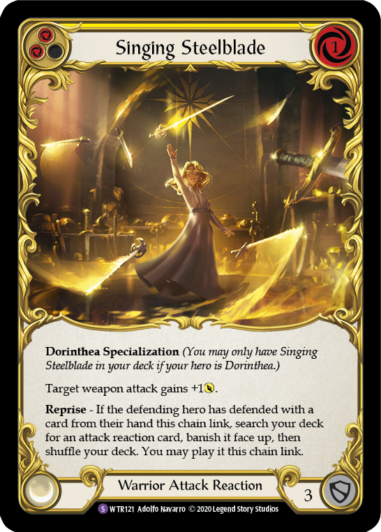 Singing Steelblade [Welcome to Rathe Unlimited] Unlimited Rainbow Foil
